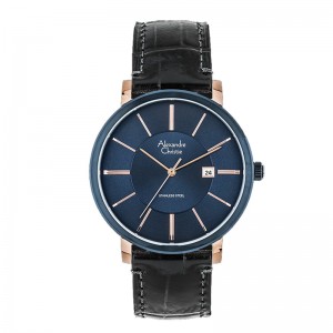 Alexandre Christie AC 8344 Rosegold Blue Man MDLURBU